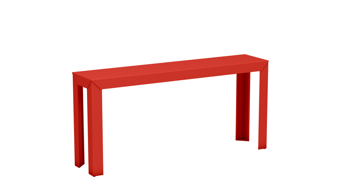 Console rectangulaire en aluminium 160cm Zef - MATIERE GRISE - La Maison MilanaisePêche 143Droits