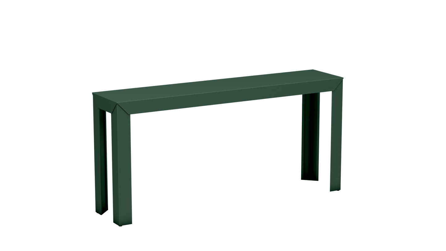 Console rectangulaire en aluminium 160cm Zef - MATIERE GRISE - La Maison MilanaiseOlive 121Droits