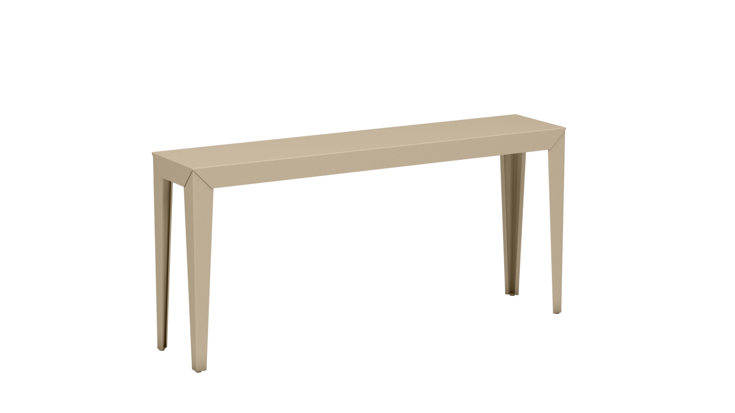 Console rectangulaire en aluminium 160cm Zef - MATIERE GRISE - La Maison MilanaiseCrème 190Fuselés