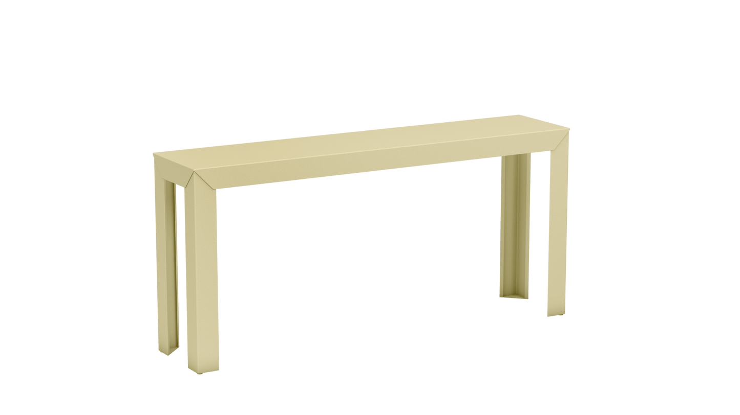 Console rectangulaire en aluminium 160cm Zef - MATIERE GRISE - La Maison MilanaiseChampagne 231Droits