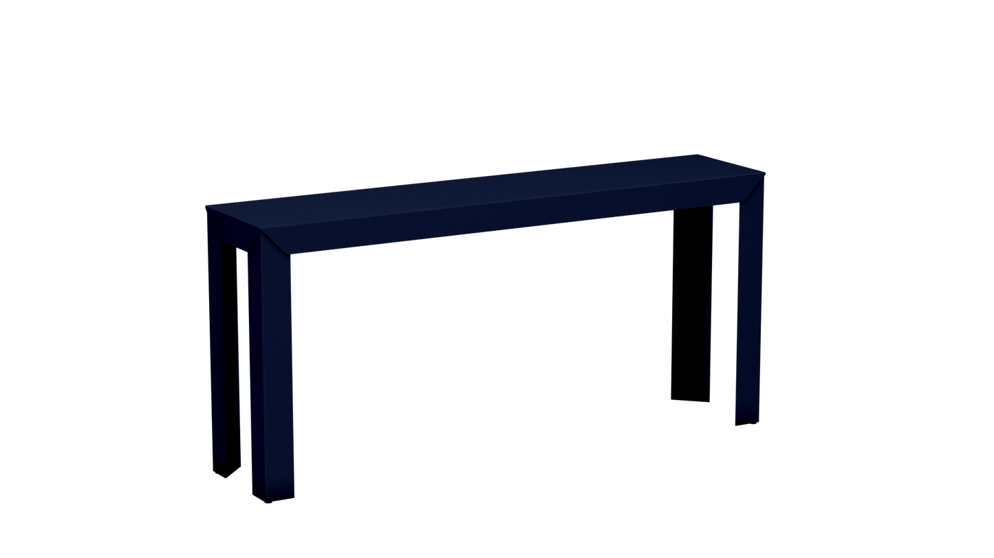 Console rectangulaire en aluminium 160cm Zef - MATIERE GRISE - La Maison MilanaiseNuit 114Droits