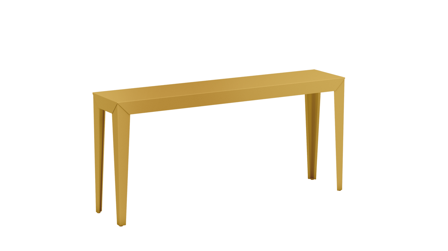 Console rectangulaire en aluminium 160cm Zef - MATIERE GRISE - La Maison MilanaiseLaiton 230Fuselés