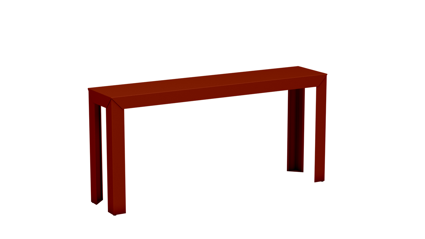Console rectangulaire en aluminium 160cm Zef - MATIERE GRISE - La Maison MilanaiseTerracotta 142Droits