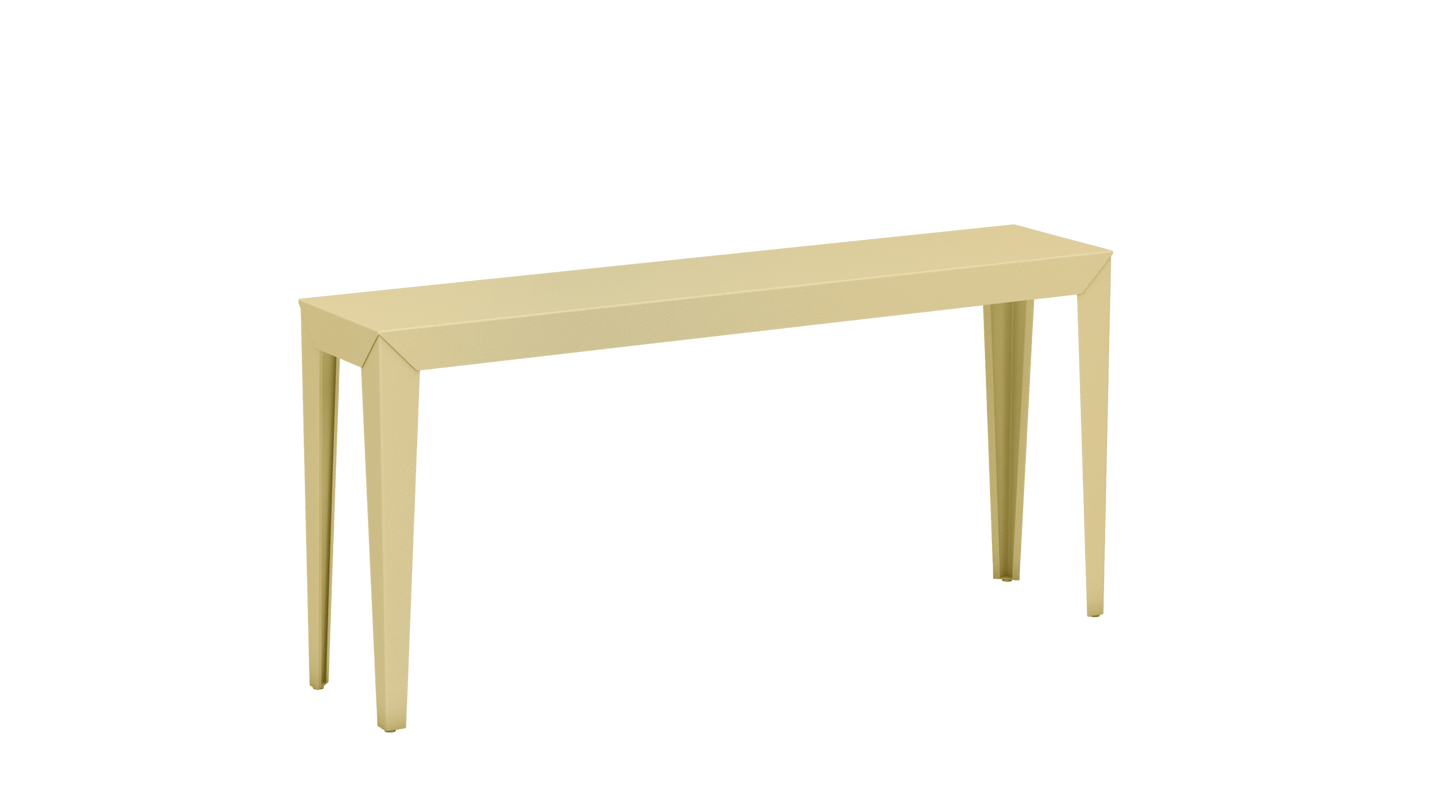 Console rectangulaire en aluminium 160cm Zef - MATIERE GRISE - La Maison MilanaiseChampagne 231Fuselés