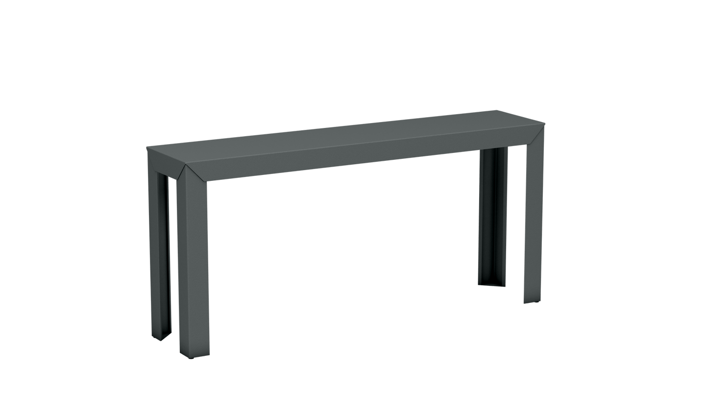 Console rectangulaire en aluminium 160cm Zef - MATIERE GRISE - La Maison MilanaiseOrage 221Droits