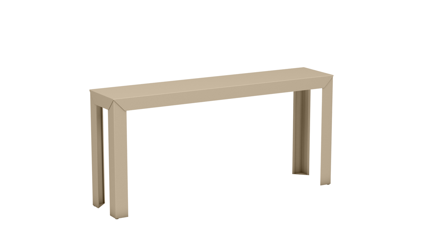 Console rectangulaire en aluminium 160cm Zef - MATIERE GRISE - La Maison MilanaiseCrème 190Droits