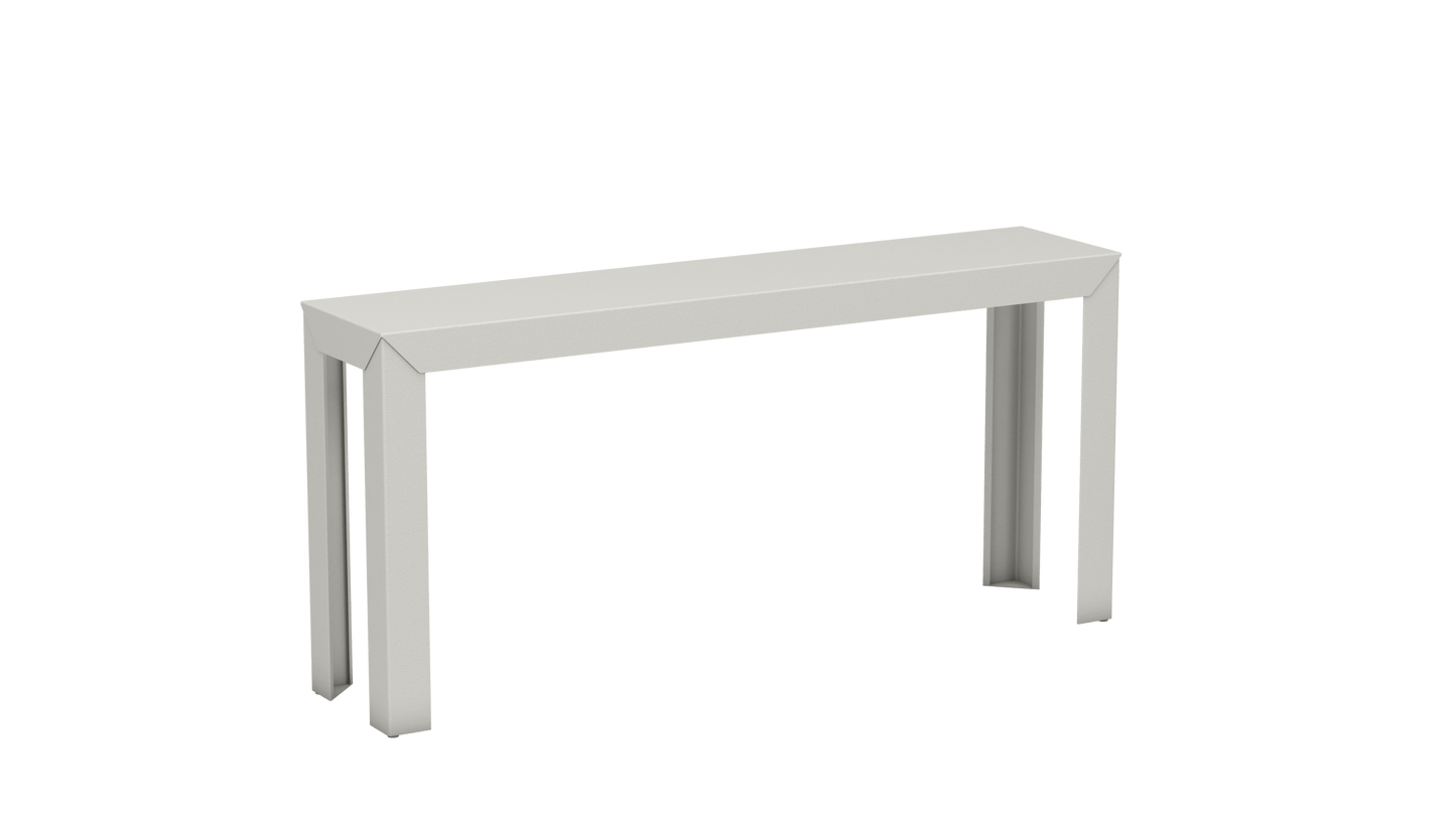 Console rectangulaire en aluminium 160cm Zef - MATIERE GRISE - La Maison MilanaiseCraie 023Droits