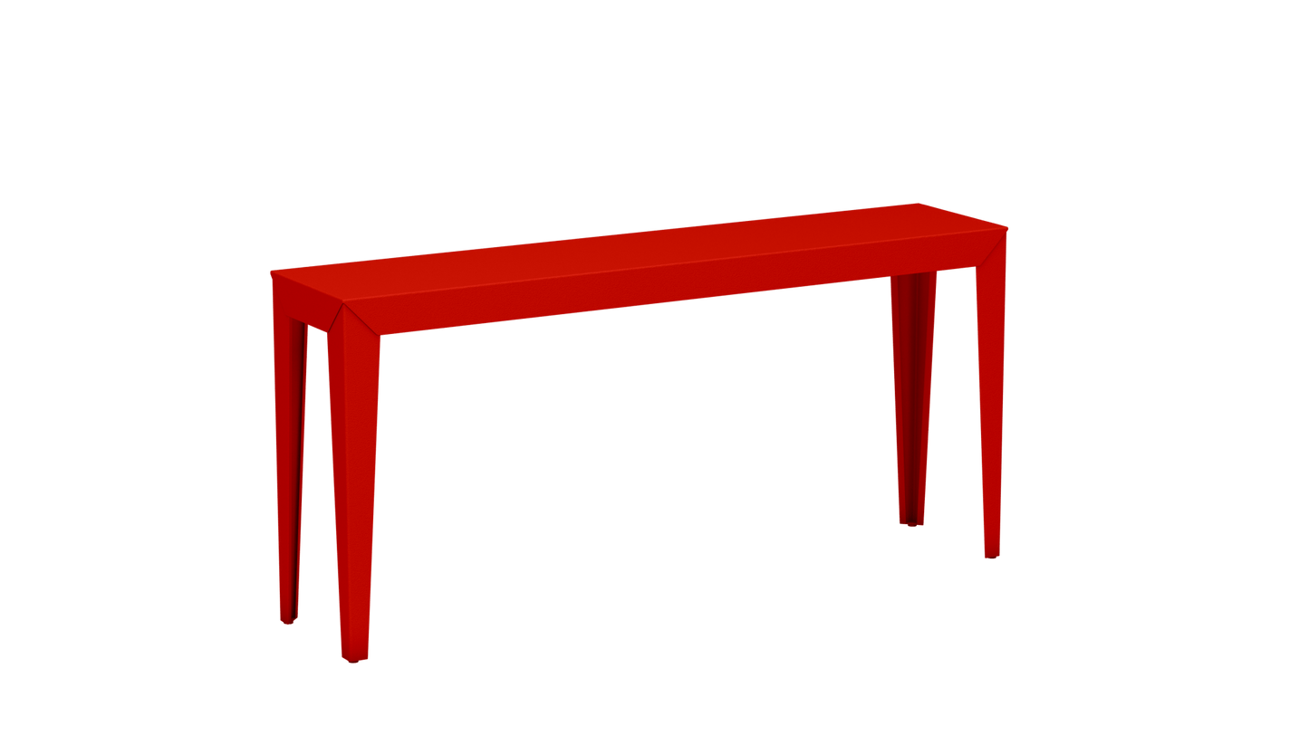 Console rectangulaire en aluminium 160cm Zef - MATIERE GRISE - La Maison MilanaiseCorail 032Fuselés