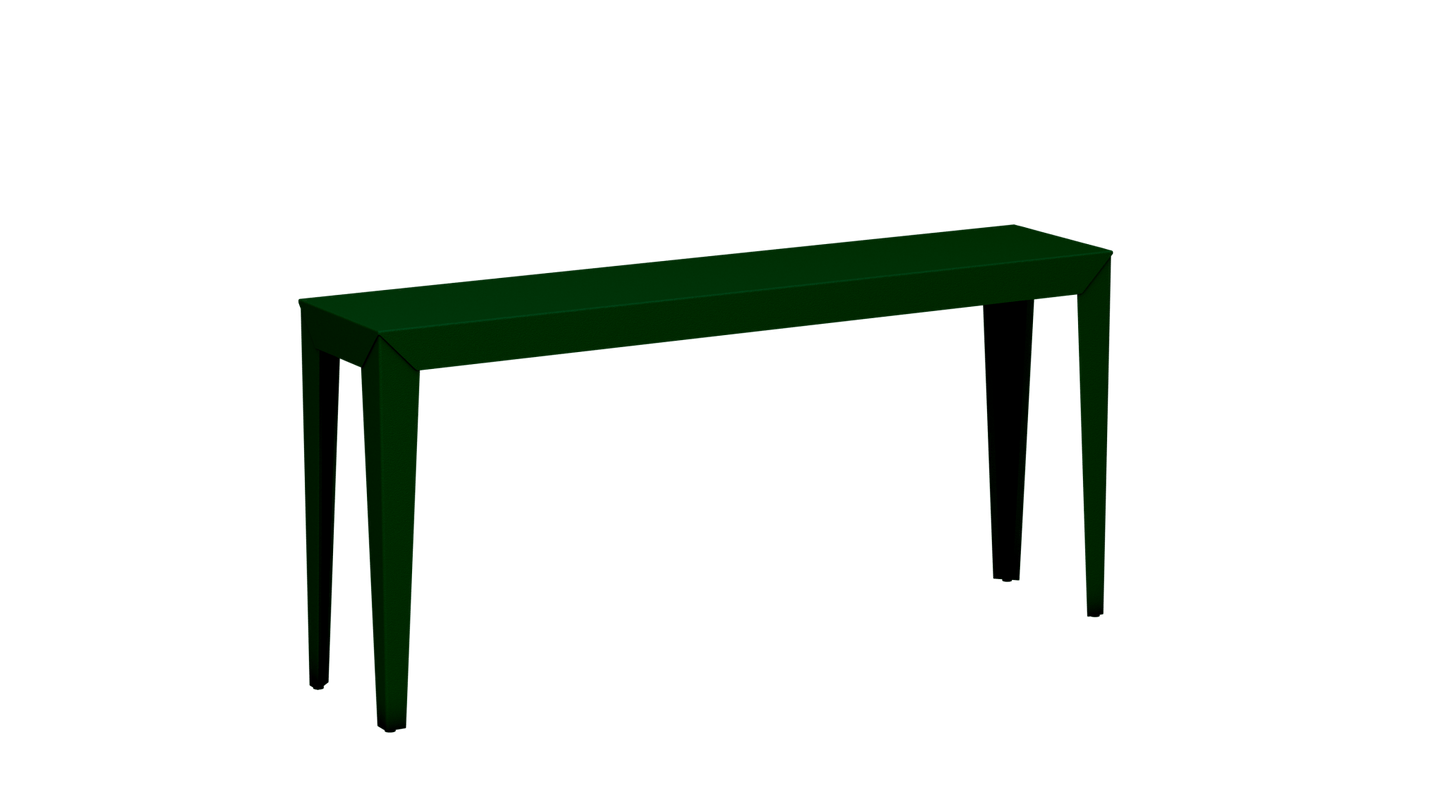 Console rectangulaire en aluminium 160cm Zef - MATIERE GRISE - La Maison MilanaiseCanopée 124Fuselés