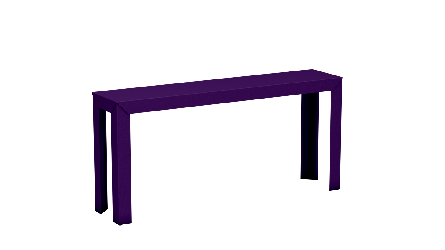 Console rectangulaire en aluminium 160cm Zef - MATIERE GRISE - La Maison MilanaiseUltra Violet 172Droits