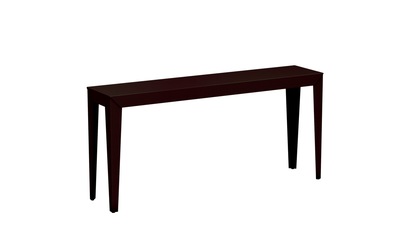 Console rectangulaire en aluminium 160cm Zef - MATIERE GRISE - La Maison MilanaiseViolet de Mars 171Fuselés