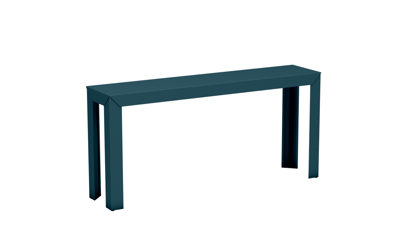 Console rectangulaire en aluminium 160cm Zef - MATIERE GRISE - La Maison MilanaiseHoule 116Droits