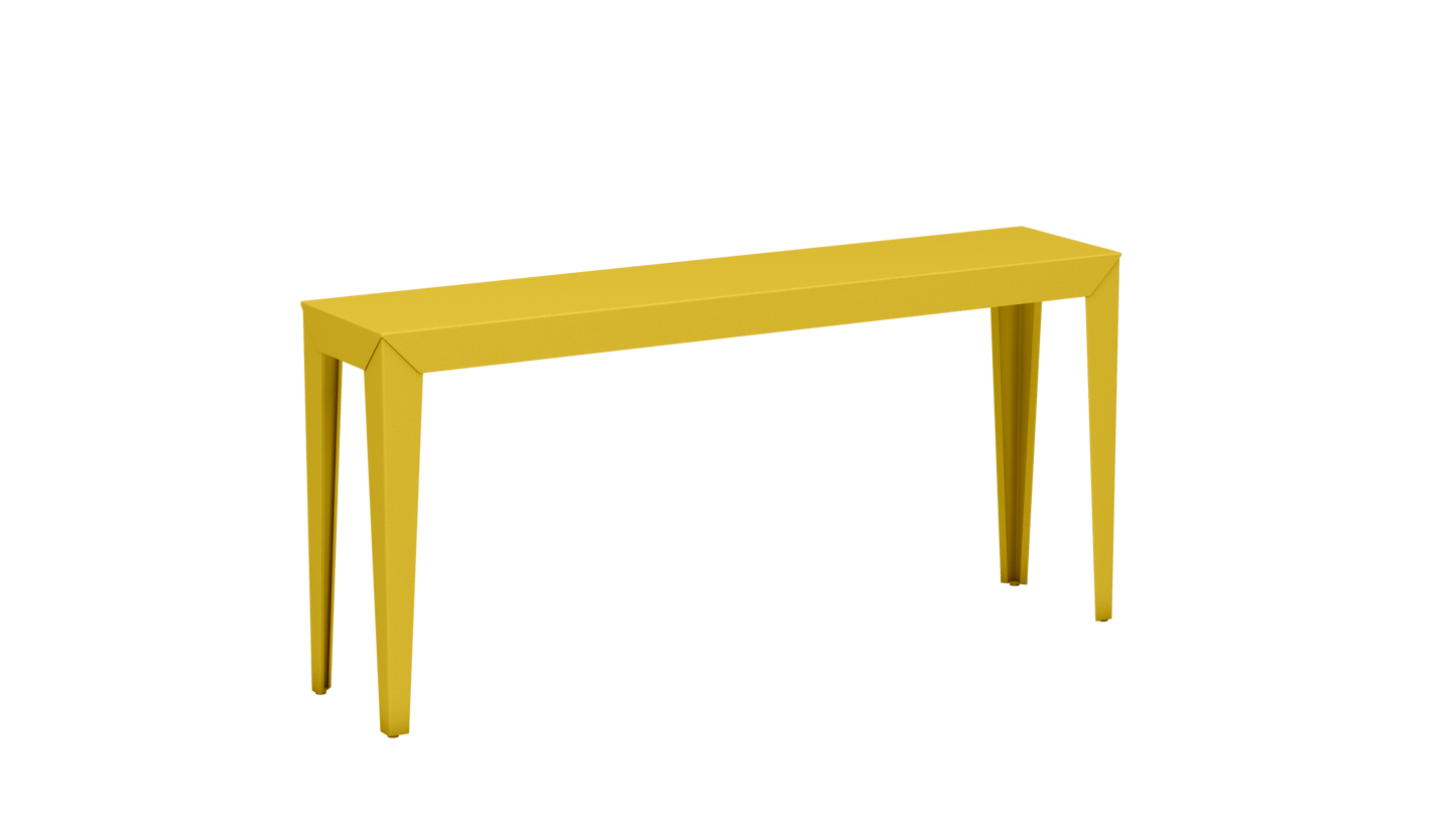 Console rectangulaire en aluminium 160cm Zef - MATIERE GRISE - La Maison MilanaisePoussin 014Fuselés