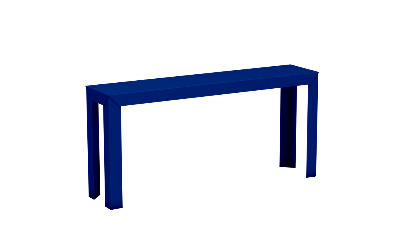 Console rectangulaire en aluminium 160cm Zef - MATIERE GRISE - La Maison MilanaiseBleu pur 112Droits