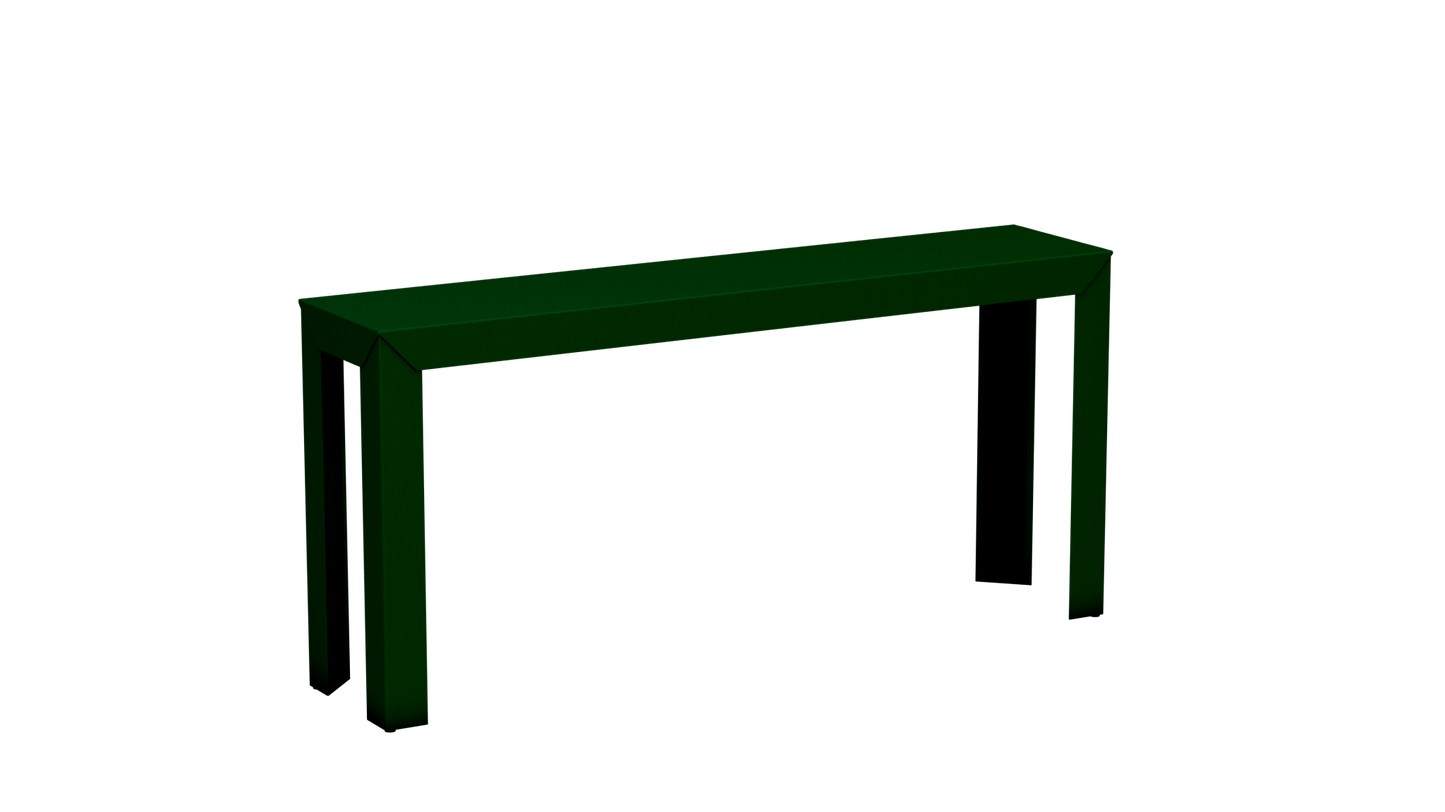 Console rectangulaire en aluminium 160cm Zef - MATIERE GRISE - La Maison MilanaiseCanopée 124Droits