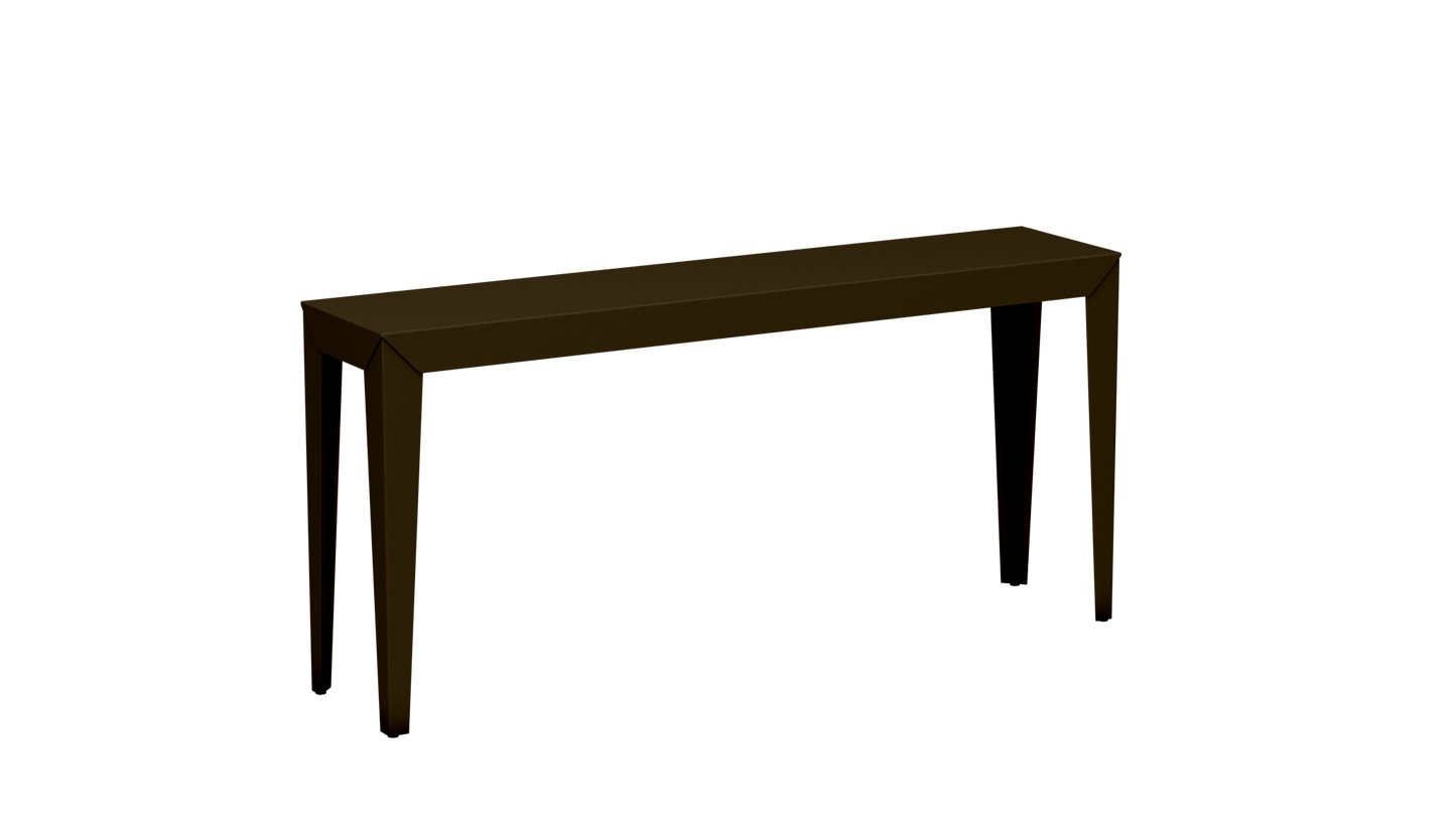 Console rectangulaire en aluminium 160cm Zef - MATIERE GRISE - La Maison MilanaiseBronze 181Fuselés