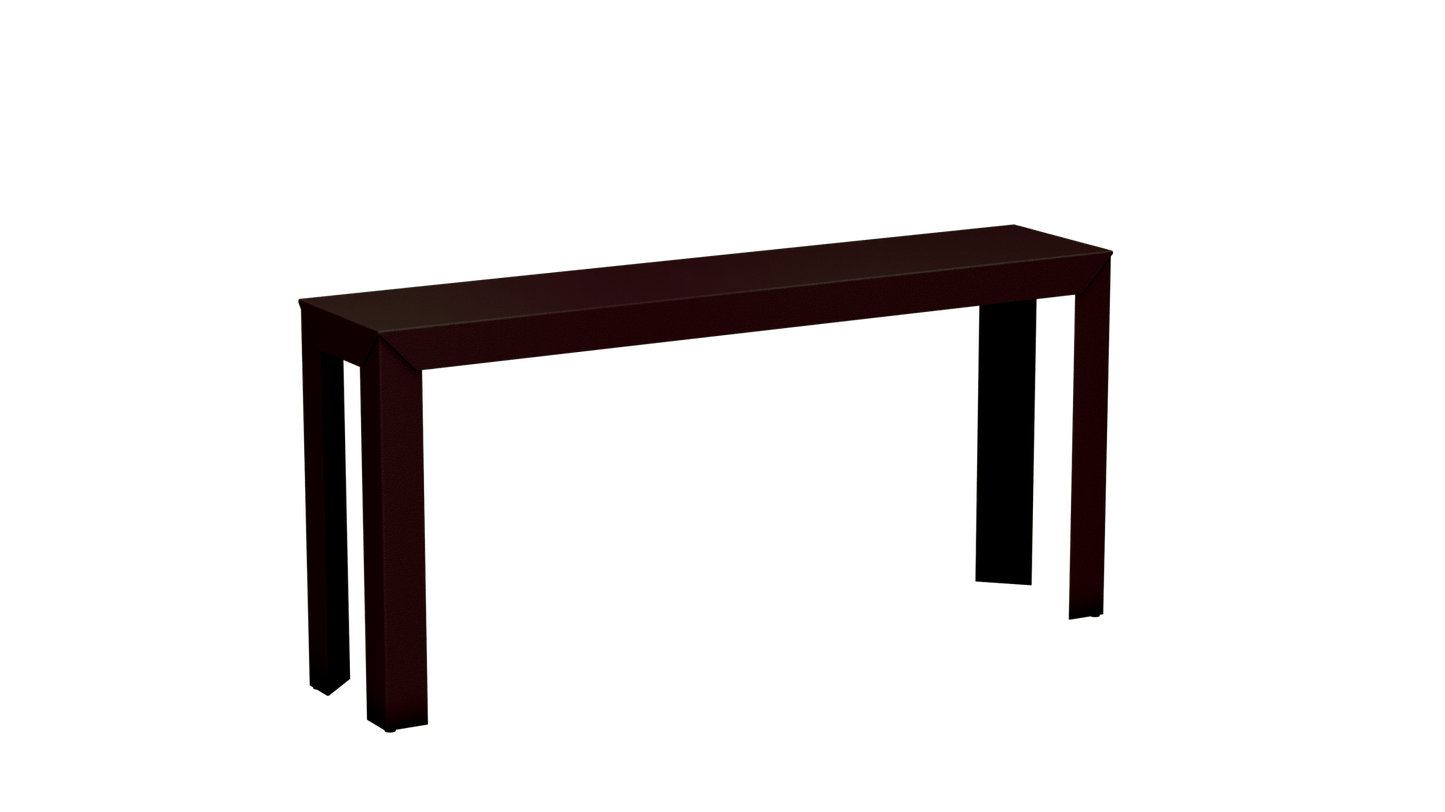 Console rectangulaire en aluminium 160cm Zef - MATIERE GRISE - La Maison MilanaiseViolet de Mars 171Droits