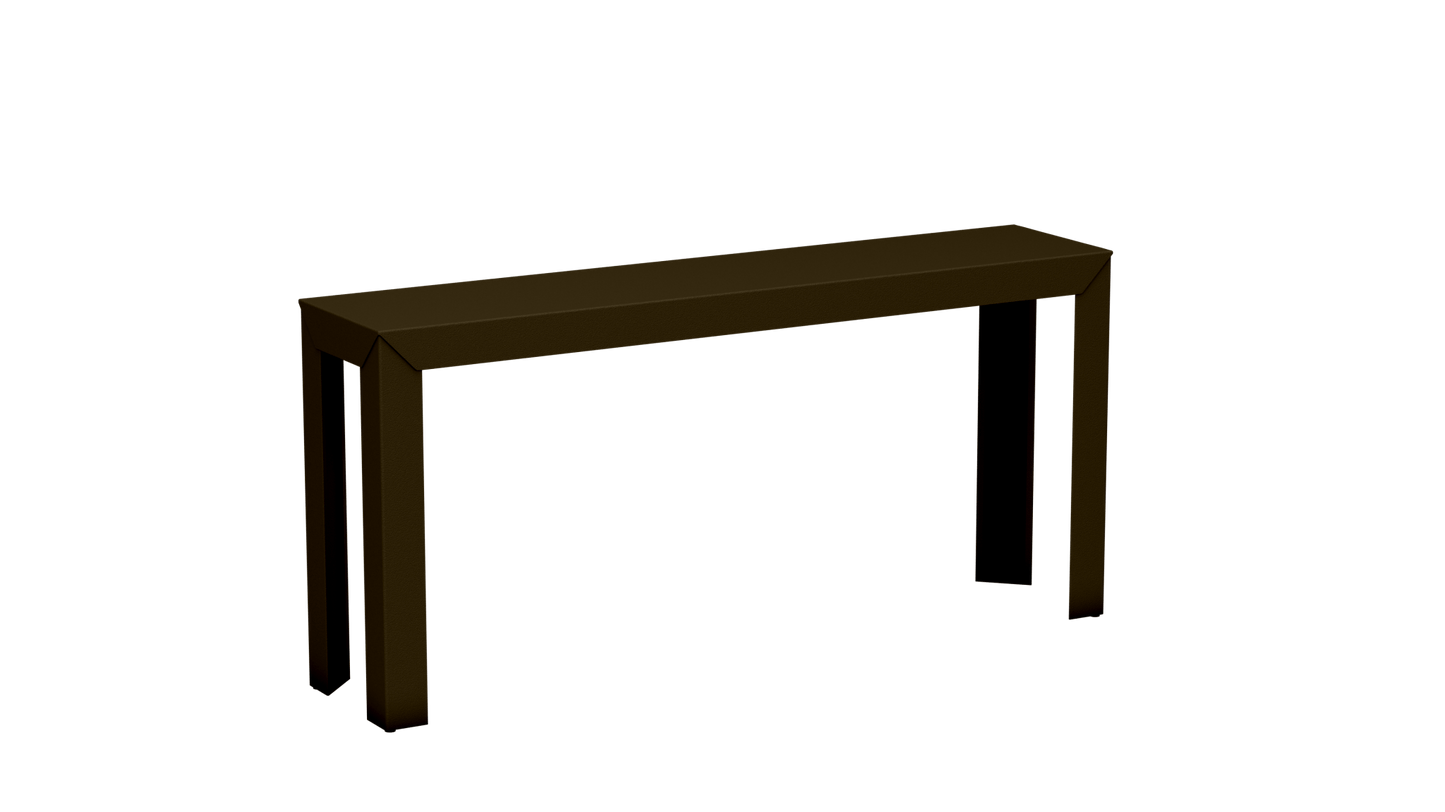 Console rectangulaire en aluminium 160cm Zef - MATIERE GRISE - La Maison MilanaiseBronze 181Droits