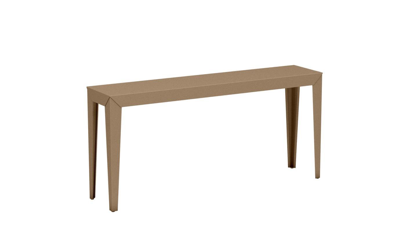Console rectangulaire en aluminium 160cm Zef - MATIERE GRISE - La Maison MilanaiseSable 018Fuselés