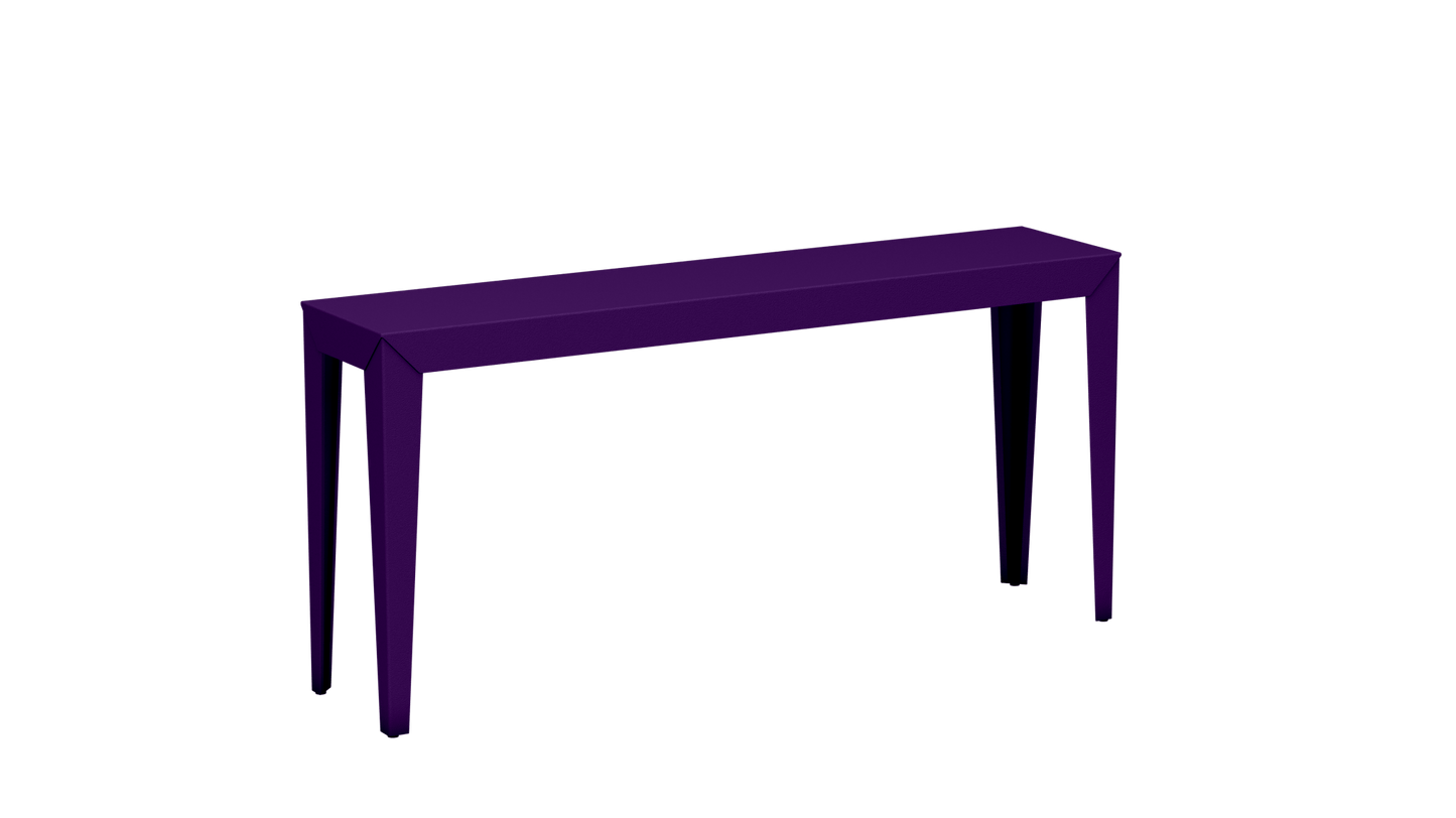 Console rectangulaire en aluminium 160cm Zef - MATIERE GRISE - La Maison MilanaiseUltra Violet 172Fuselés