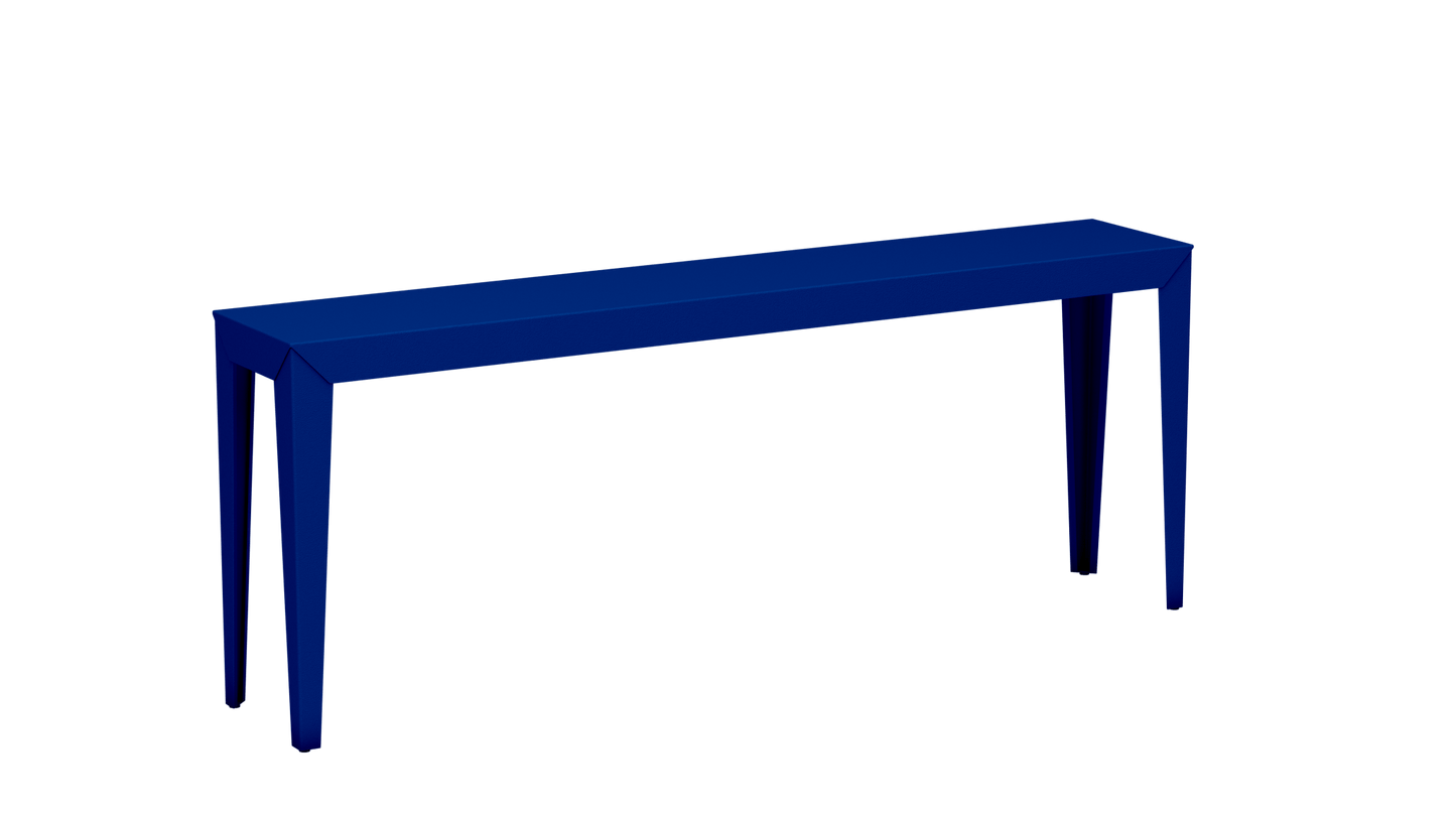 Console rectangulaire en aluminium 195cm Zef - MATIERE GRISE - La Maison MilanaiseBleu pur 112Fuselés