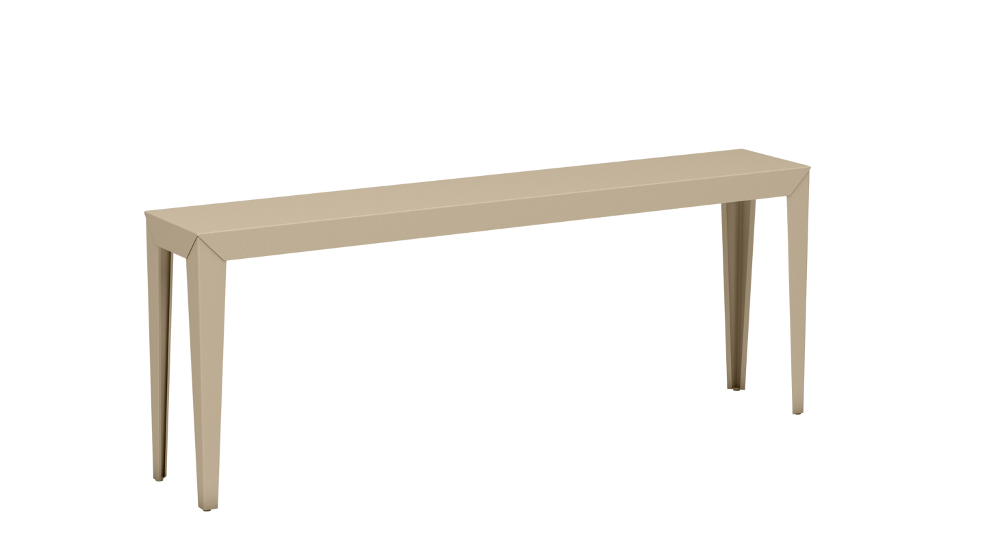 Console rectangulaire en aluminium 195cm Zef - MATIERE GRISE - La Maison MilanaiseCrème 190Fuselés
