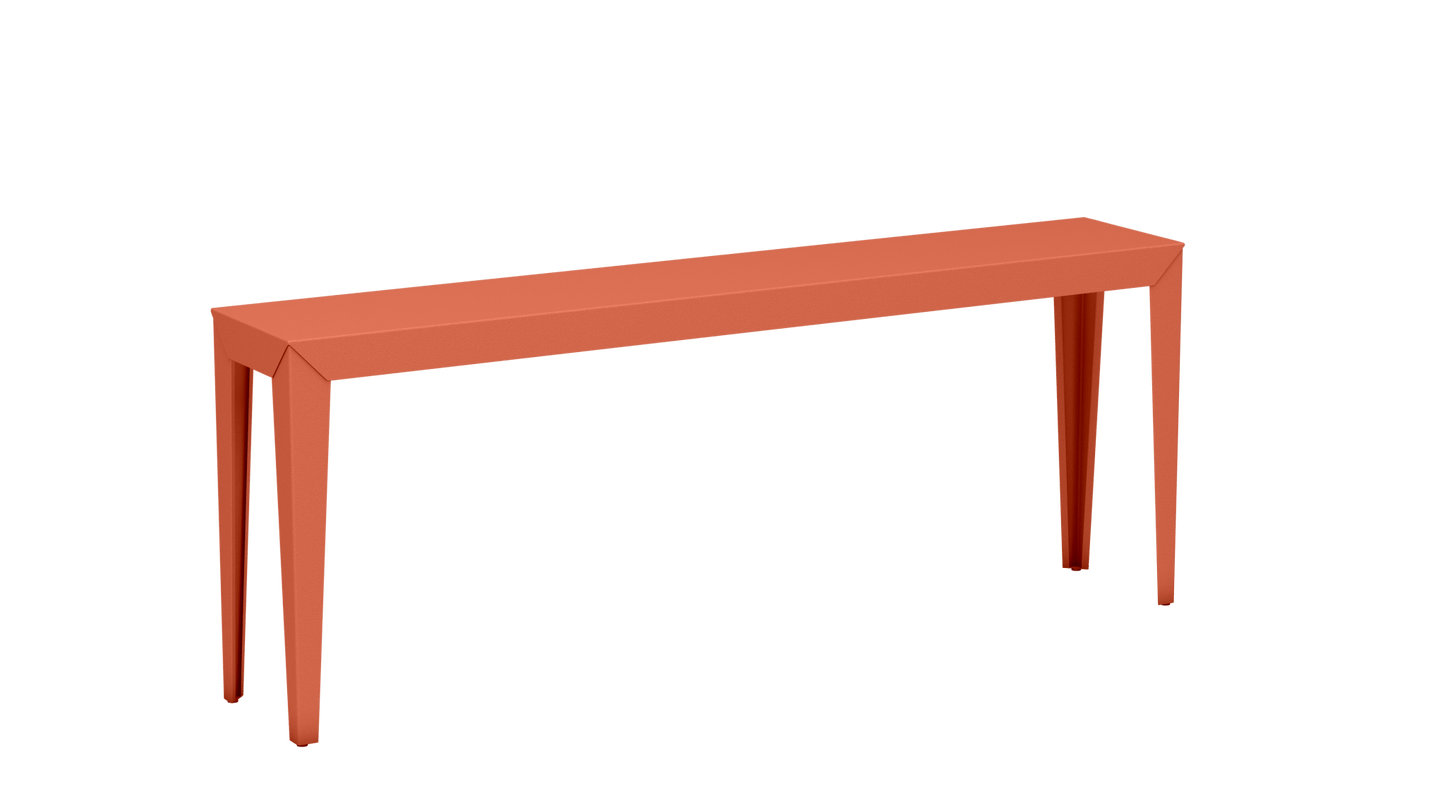 Console rectangulaire en aluminium 195cm Zef - MATIERE GRISE - La Maison MilanaiseNoir mat 031Fuselés