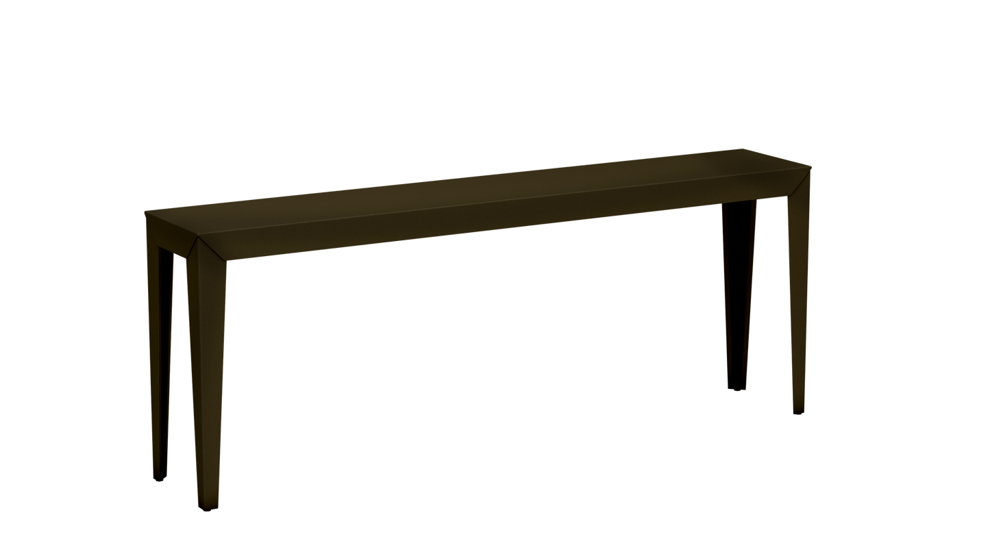Console rectangulaire en aluminium 195cm Zef - MATIERE GRISE - La Maison MilanaiseBrut Vernis fumé 241Fuselés