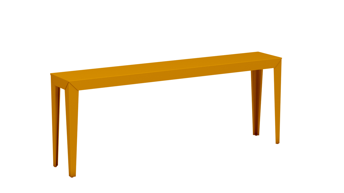 Console rectangulaire en aluminium 195cm Zef - MATIERE GRISE - La Maison MilanaiseSafran 131Fuselés