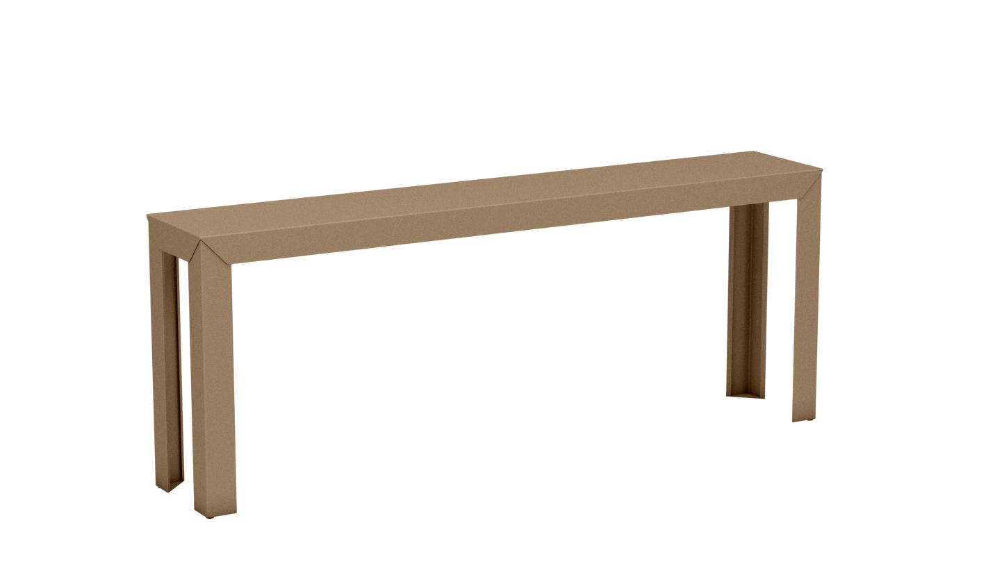 Console rectangulaire en aluminium 195cm Zef - MATIERE GRISE - La Maison MilanaiseSable 018Droits