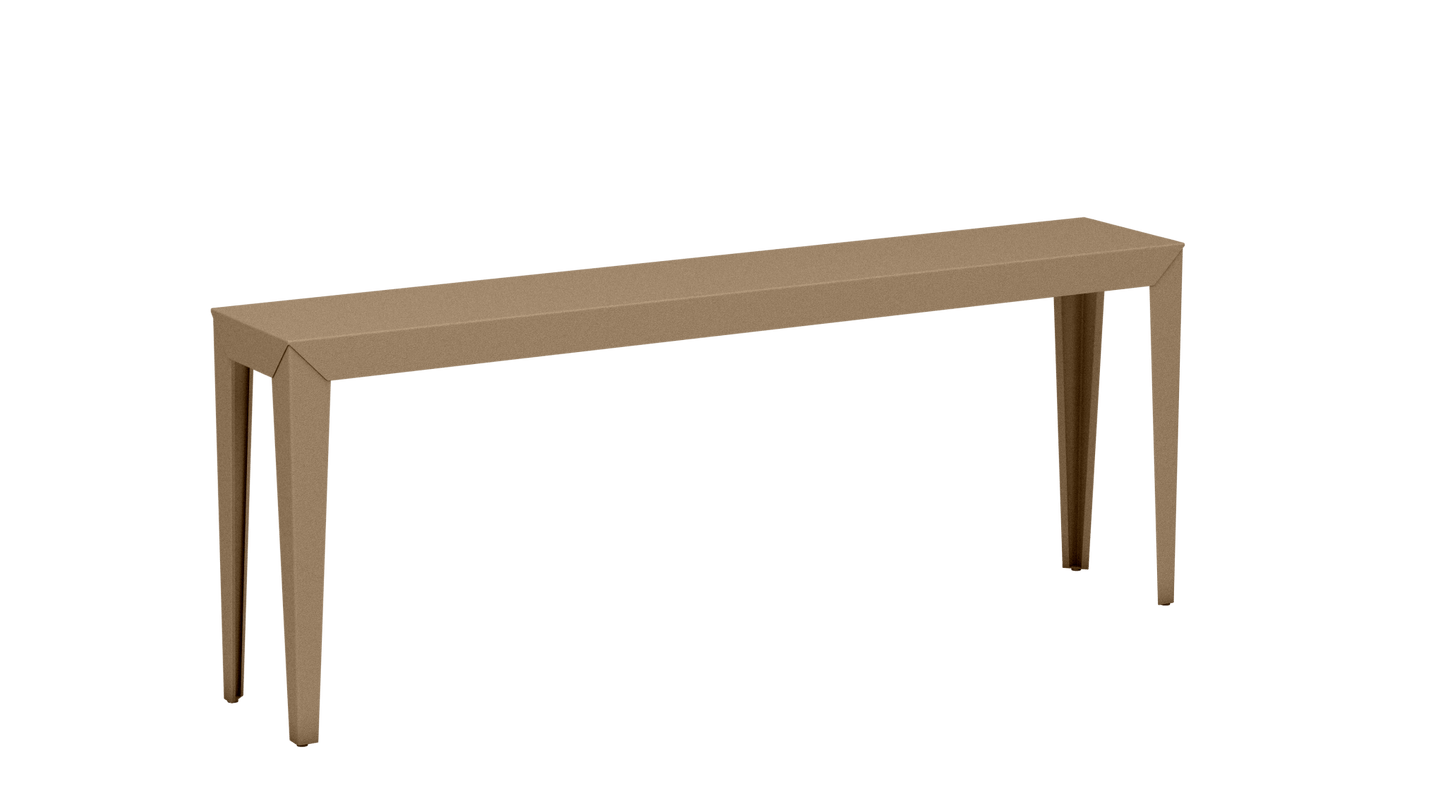 Console rectangulaire en aluminium 195cm Zef - MATIERE GRISE - La Maison MilanaiseLaiton 230Fuselés