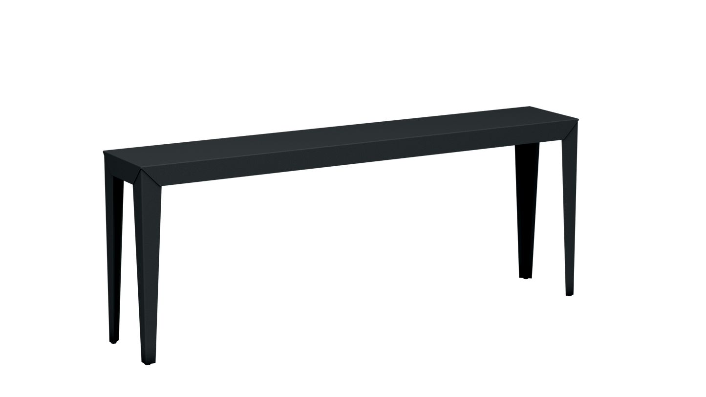 Console rectangulaire en aluminium 195cm Zef - MATIERE GRISE - La Maison MilanaiseTaupe 192Fuselés
