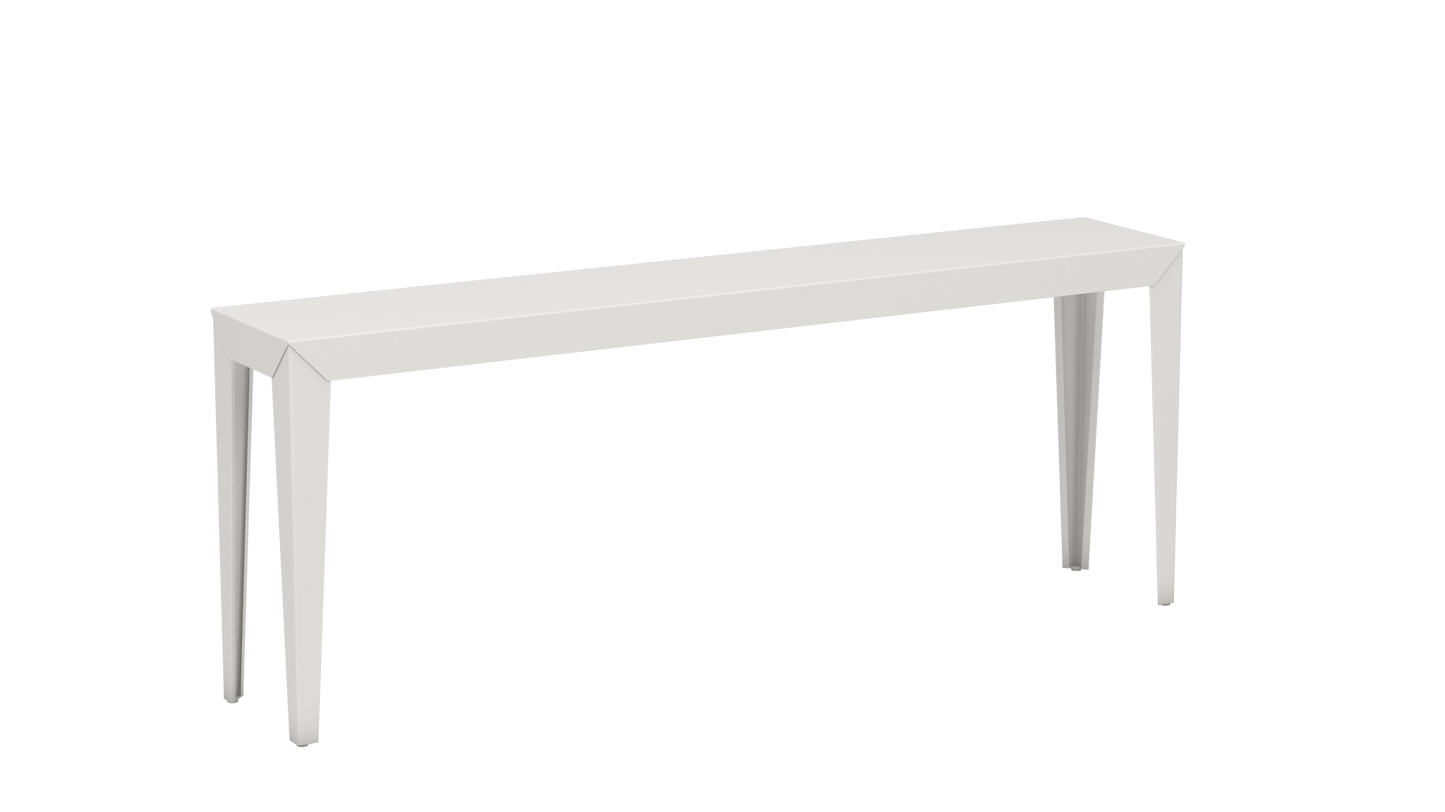 Console rectangulaire en aluminium 195cm Zef - MATIERE GRISE - La Maison MilanaiseBlanc 001Fuselés