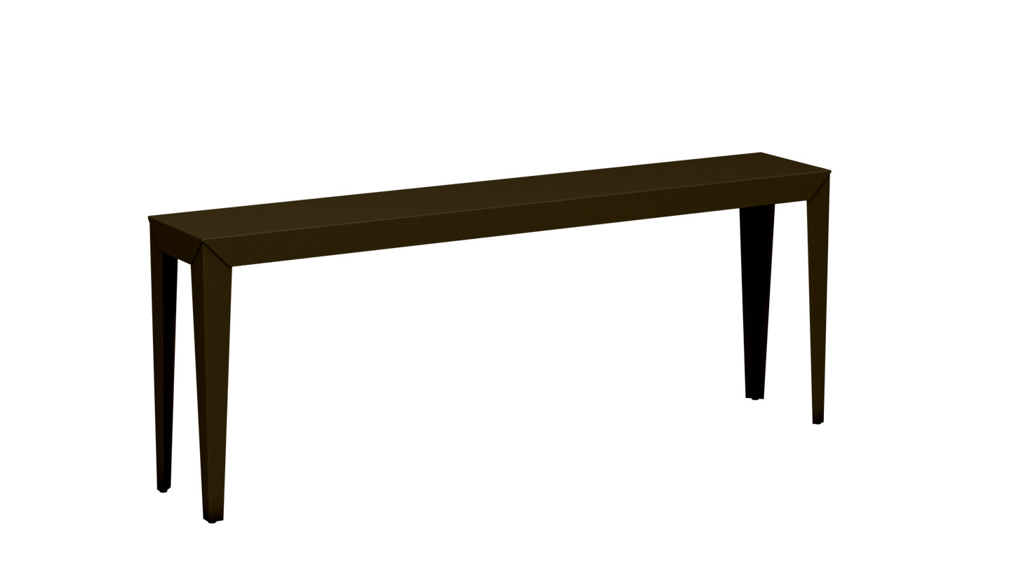 Console rectangulaire en aluminium 195cm Zef - MATIERE GRISE - La Maison MilanaiseBronze 181Fuselés