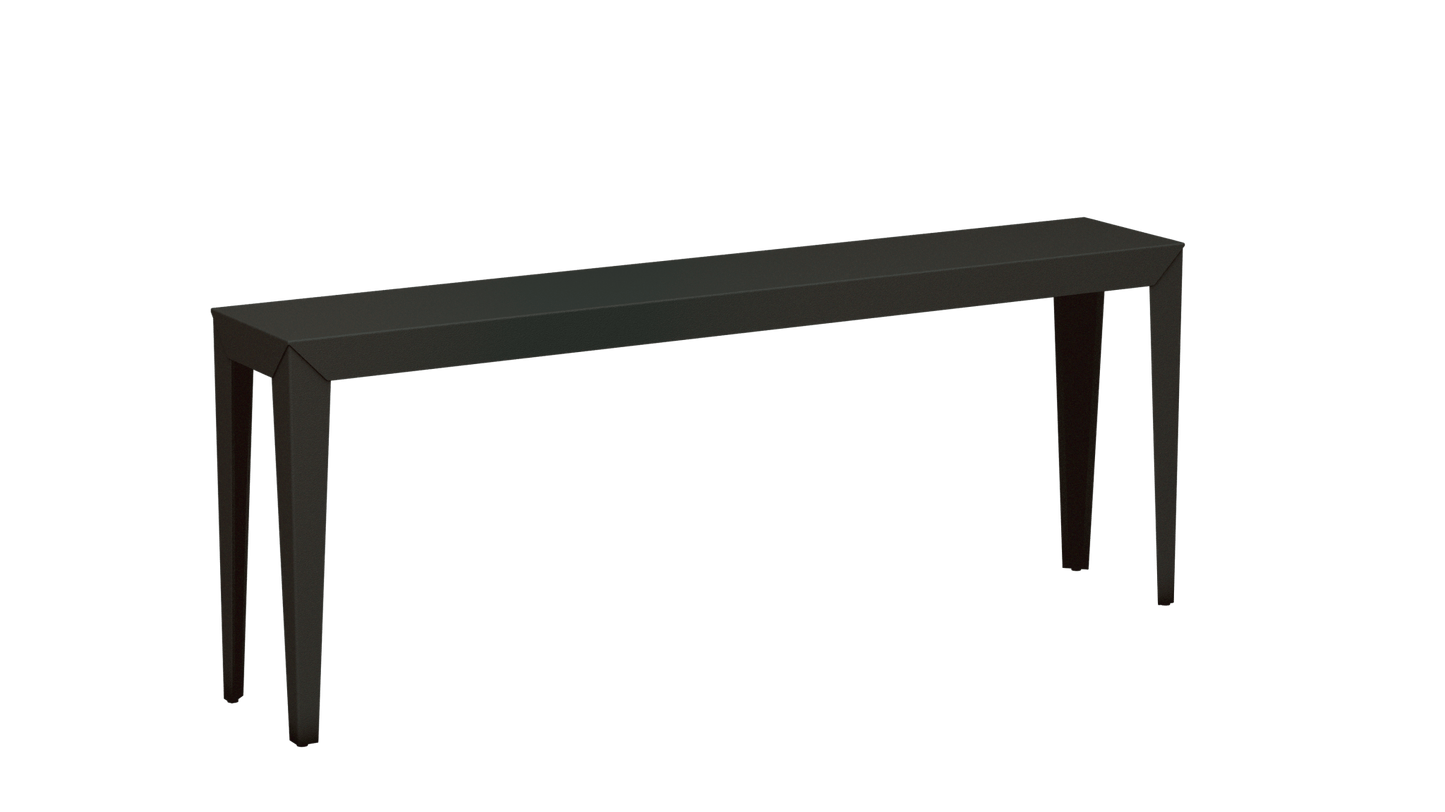 Console rectangulaire en aluminium 195cm Zef - MATIERE GRISE - La Maison MilanaiseAnthracite 222Fuselés