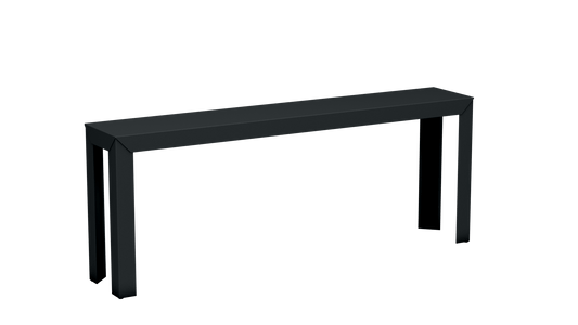 Console rectangulaire en aluminium 195cm Zef - MATIERE GRISE - La Maison MilanaiseAnthracite 222Droits