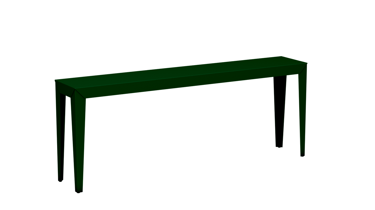 Console rectangulaire en aluminium 195cm Zef - MATIERE GRISE - La Maison MilanaiseCanopée 124Fuselés