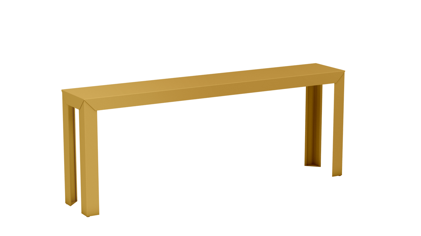 Console rectangulaire en aluminium 195cm Zef - MATIERE GRISE - La Maison MilanaiseLaiton 230Droits