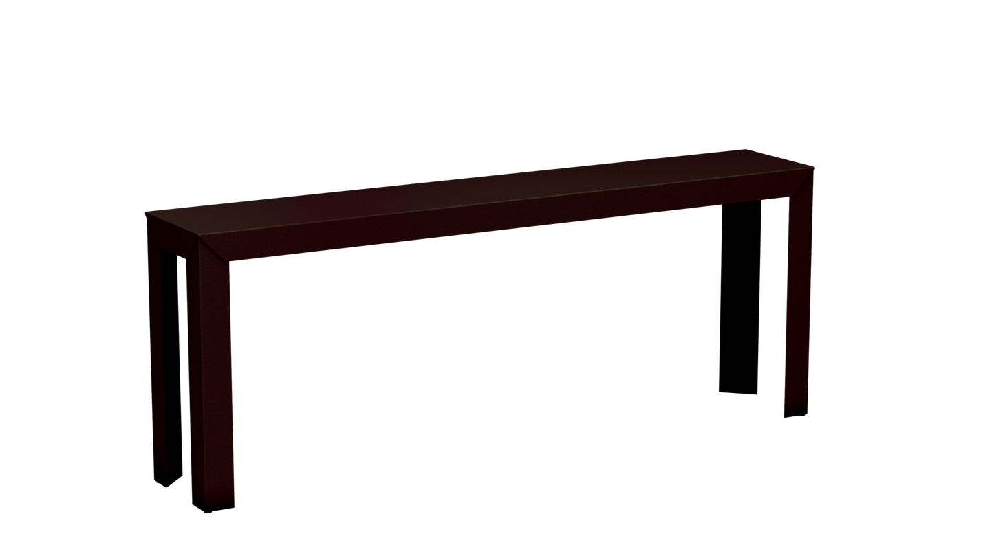 Console rectangulaire en aluminium 195cm Zef - MATIERE GRISE - La Maison MilanaiseViolet de Mars 171Droits