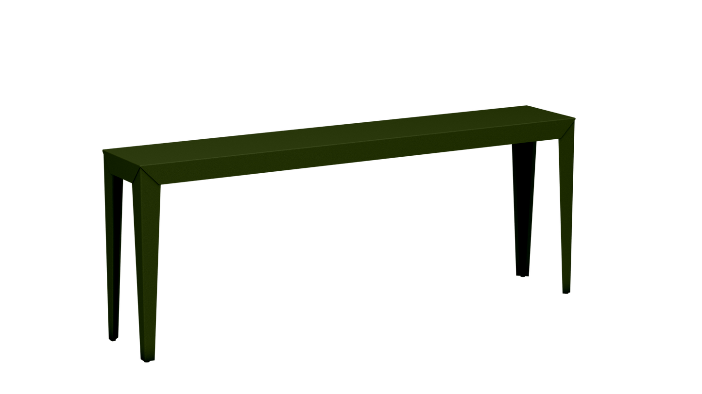 Console rectangulaire en aluminium 195cm Zef - MATIERE GRISE - La Maison MilanaiseNoir mat 031Fuselés