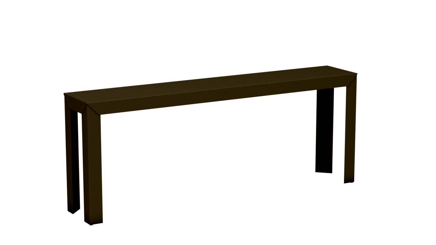 Console rectangulaire en aluminium 195cm Zef - MATIERE GRISE - La Maison MilanaiseBronze 181Droits
