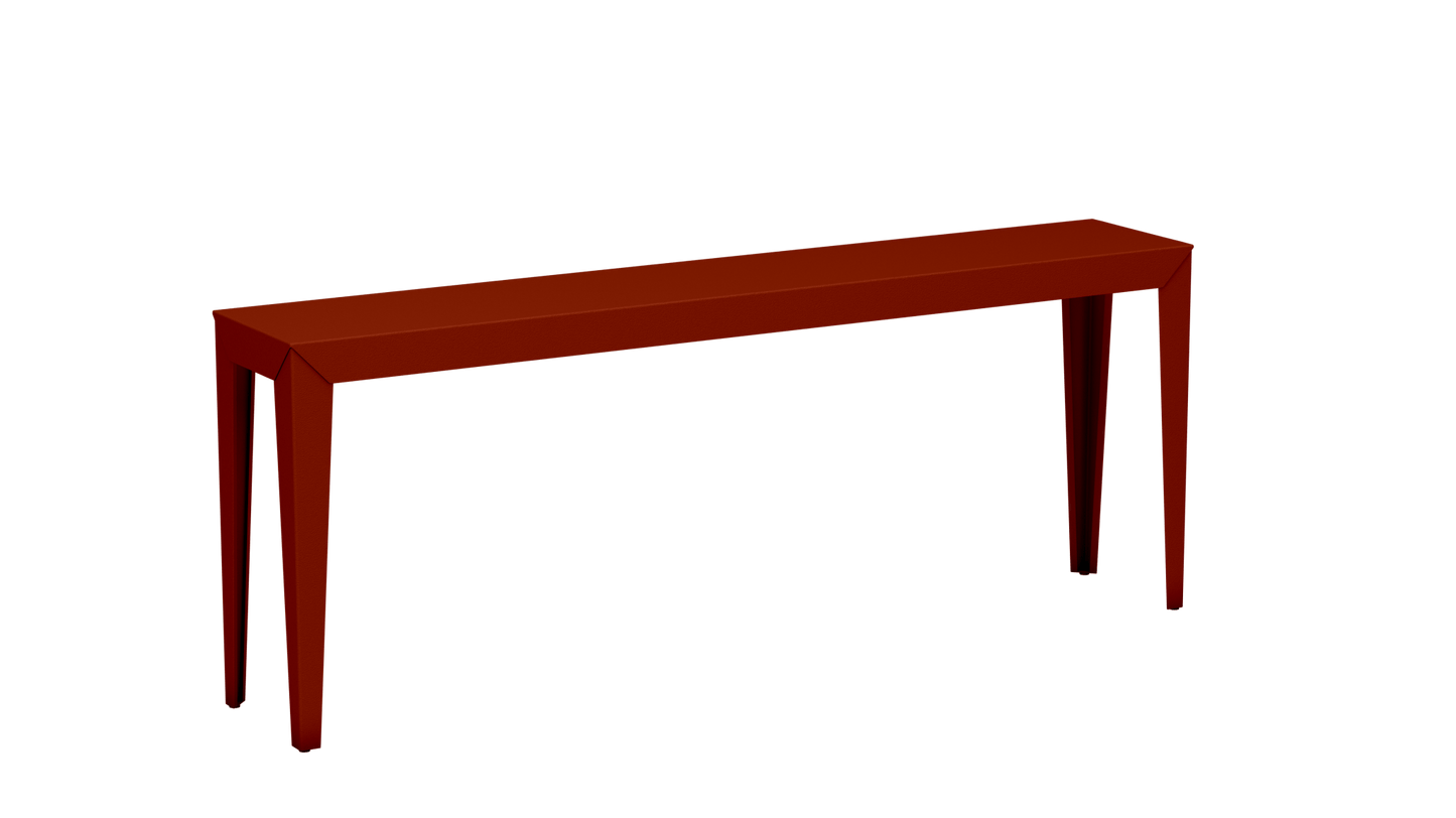 Console rectangulaire en aluminium 195cm Zef - MATIERE GRISE - La Maison MilanaiseNoir mat 031Fuselés
