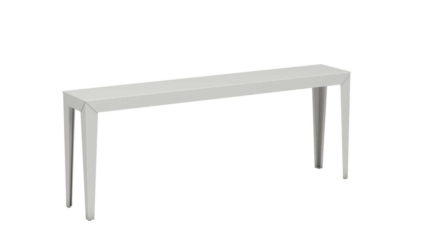 Console rectangulaire en aluminium 195cm Zef - MATIERE GRISE - La Maison MilanaiseCraie 023Fuselés