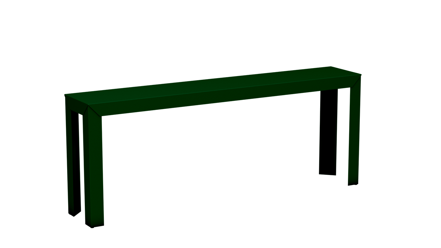 Console rectangulaire en aluminium 195cm Zef - MATIERE GRISE - La Maison MilanaiseCanopée 124Droits