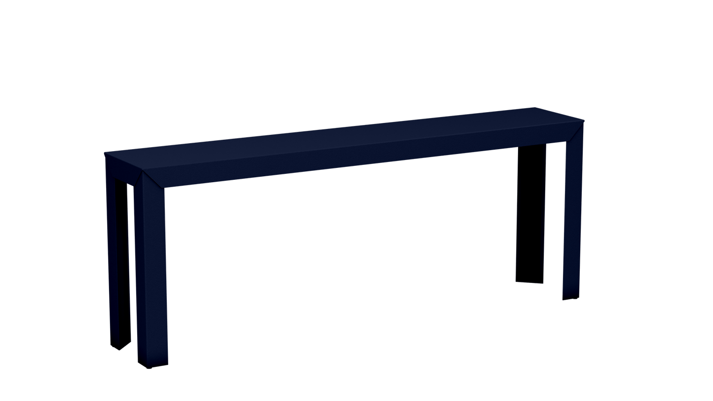 Console rectangulaire en aluminium 195cm Zef - MATIERE GRISE - La Maison MilanaiseNuit 114Droits