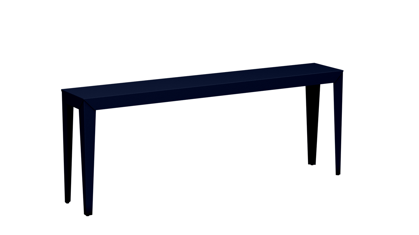 Console rectangulaire en aluminium 195cm Zef - MATIERE GRISE - La Maison MilanaiseNoir mat 031Fuselés