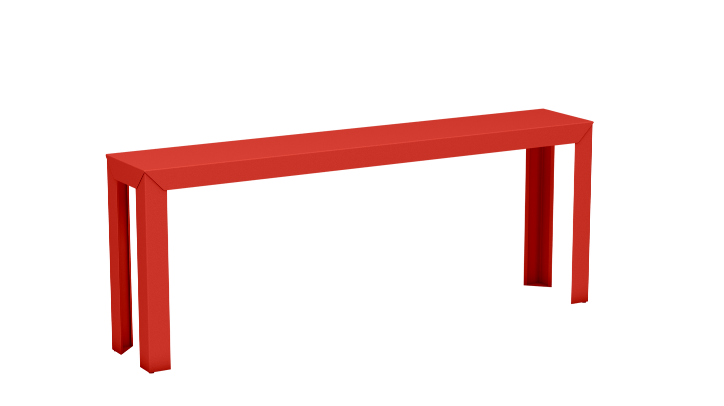 Console rectangulaire en aluminium 195cm Zef - MATIERE GRISE - La Maison MilanaisePêche 143Droits