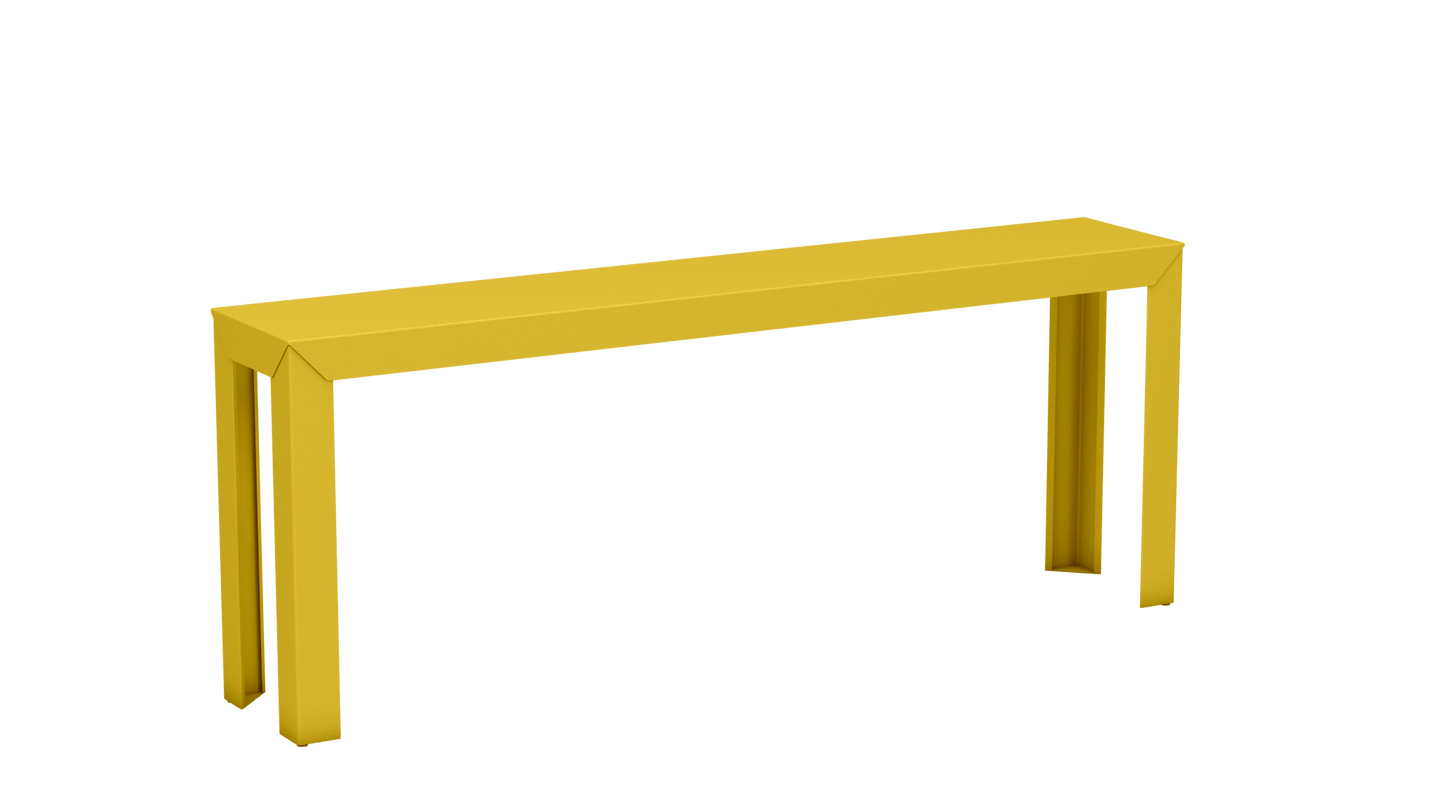 Console rectangulaire en aluminium 195cm Zef - MATIERE GRISE - La Maison MilanaisePoussin 014Droits