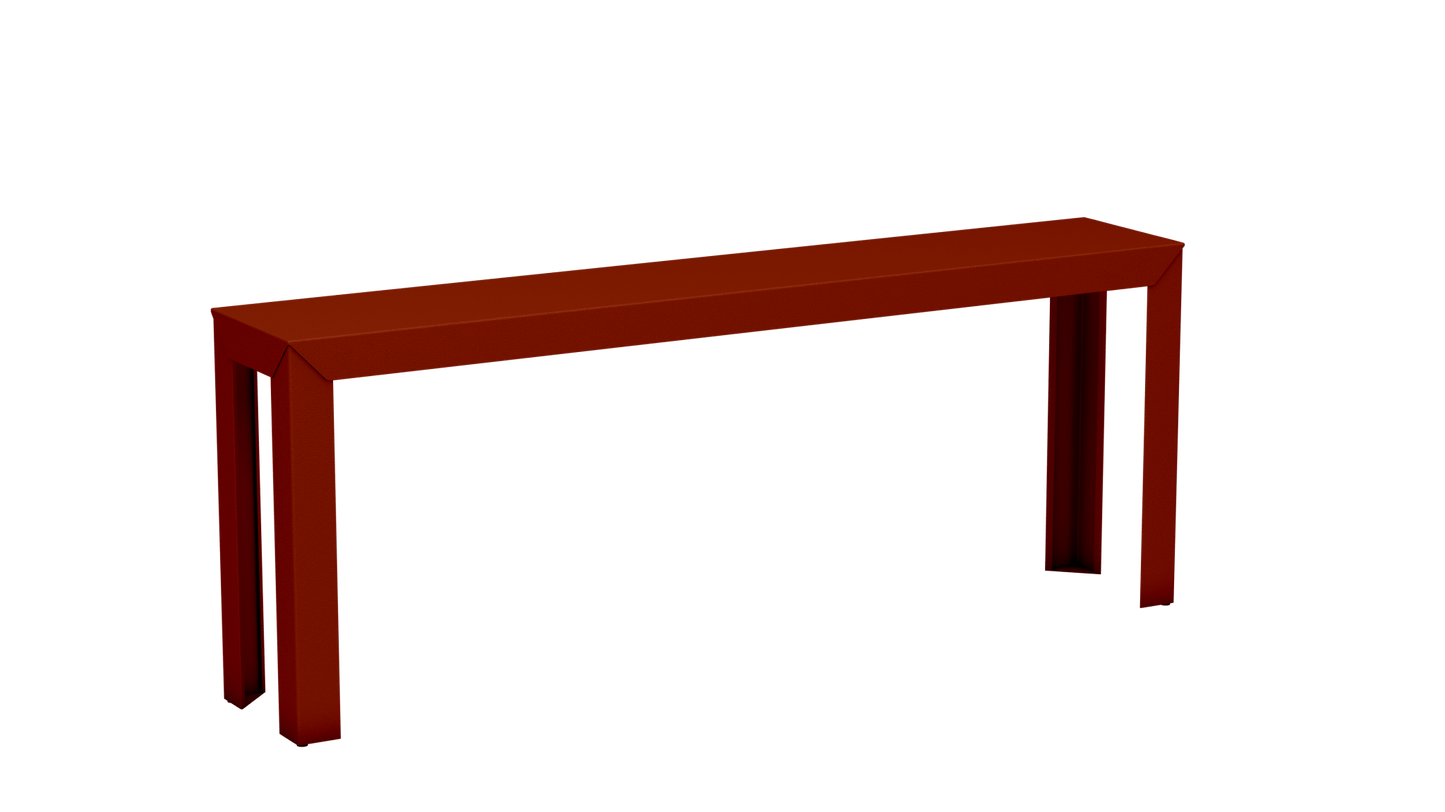 Console rectangulaire en aluminium 195cm Zef - MATIERE GRISE - La Maison MilanaiseTerracotta 142Droits