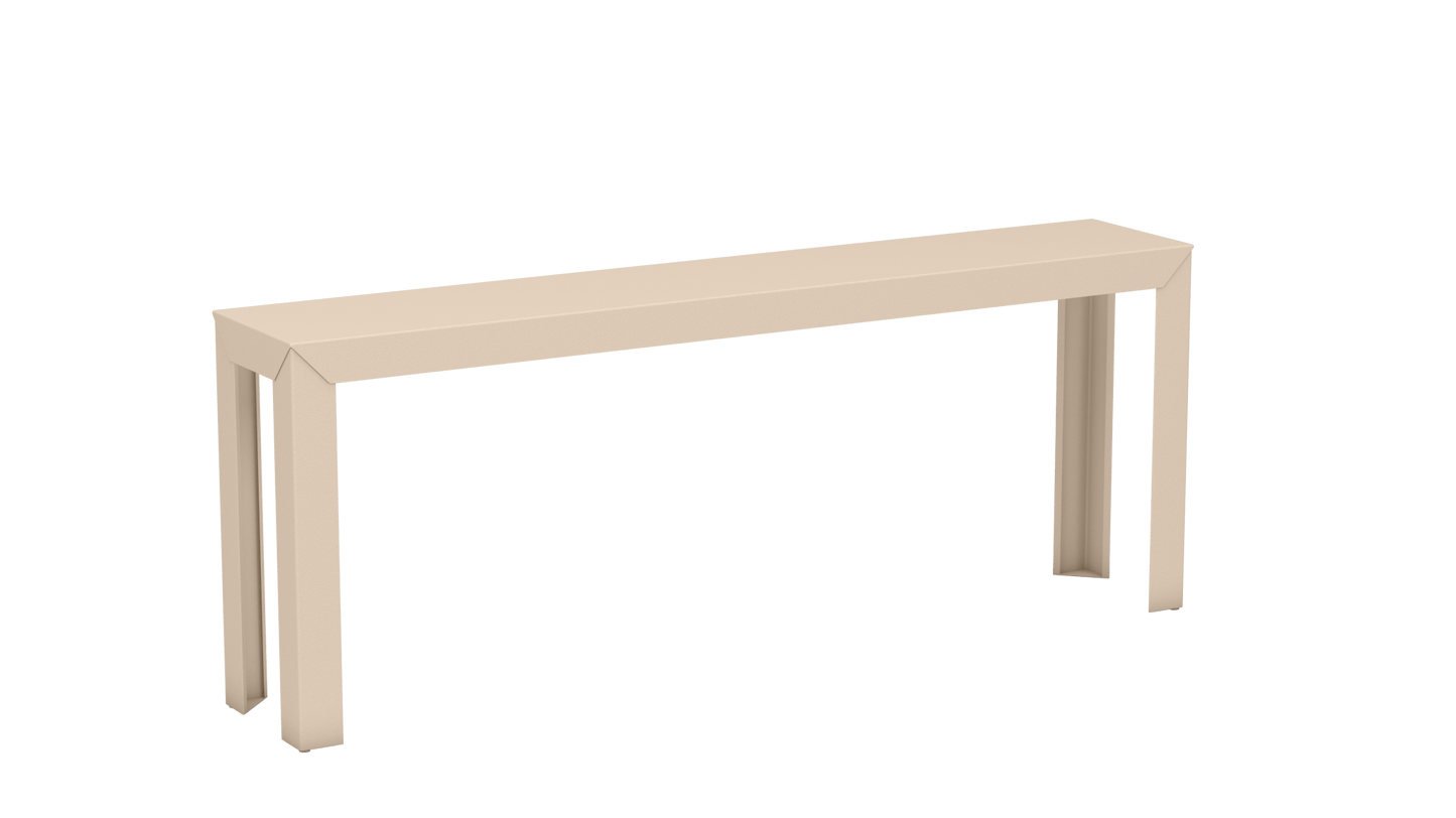 Console rectangulaire en aluminium 195cm Zef - MATIERE GRISE - La Maison MilanaiseEggshell 161Droits